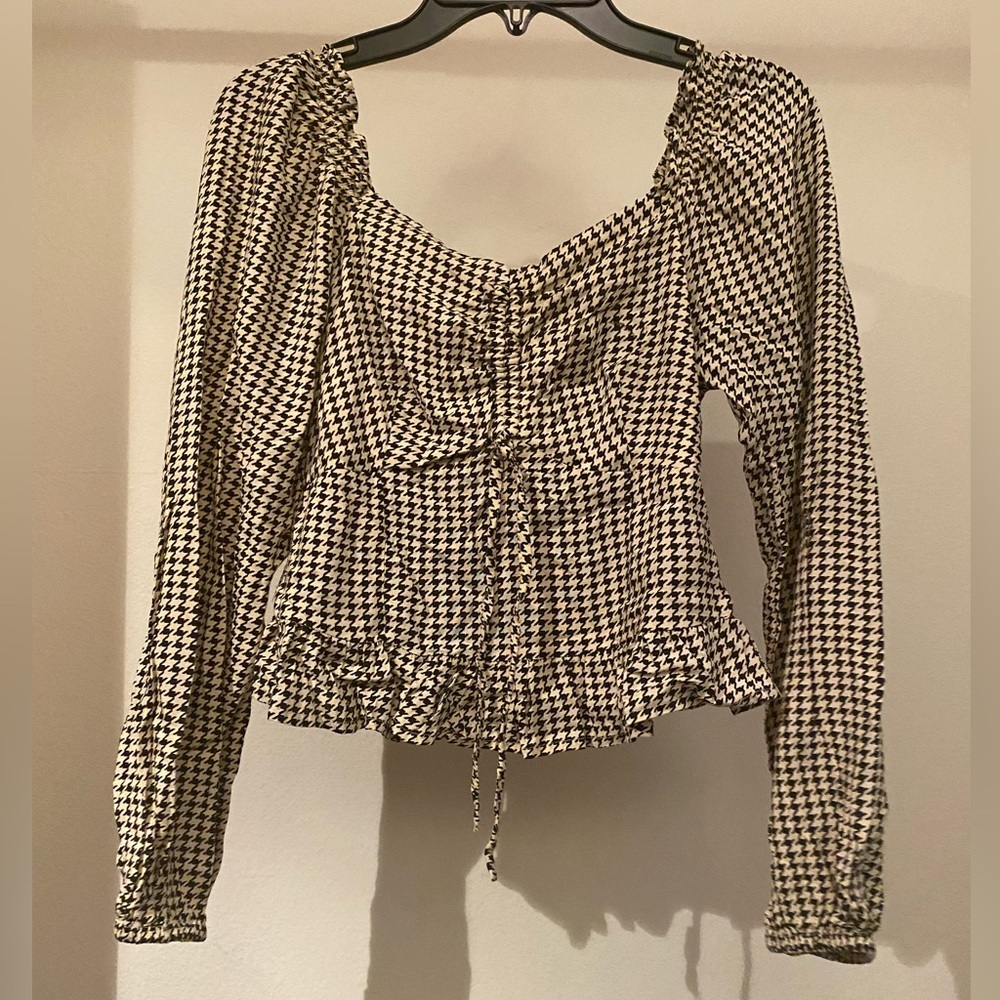 Plaided Crop top